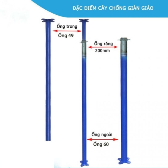 CÂY CHỐNG SƠN 3M5 - 4M - 4M5